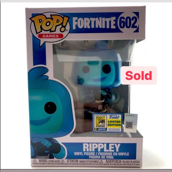 SOLD - Funko Pop! Fortnite 602 Rippley 2020 with [SDCC] sticker - Picture 1 of 6
